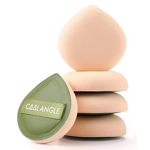 Miniatura 12 de COOL-ANGLE Paquete de 4 Esponjas de Maquillaje Rosa Para Base, Corrector y Polvo, Esponja Mezcladora Sin Látex Para Maquillaje Natural y Fácil, a2