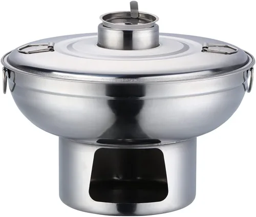 Miniatura 8 de Olla de acero inoxidable dorada duradera para fondue de postre, olla multiusos para frutas, perfecta para reuniones familiares, fiestas de Oro