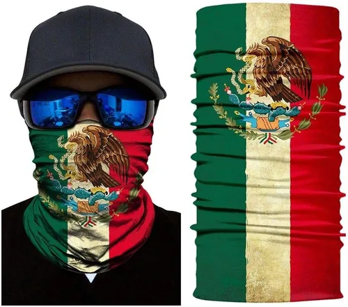 Miniatura 6 de Polaina para el cuello de la bandera nacional, bufanda para el sol, bandana, pasamontañas, diadema, UV, para deportes, motocicletas, senderismo