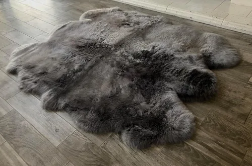 Miniatura 13 de LAMBZY Alfombra sintética de piel de oveja auténtica, con textura inferior gruesa, fuerte, fácil de lavar, resistente a las manchas, perfecta