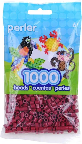 Perler Cuentas fusibles para manualidades, rojo arándano, pequeño, 1000 unidades Rojo Cranapple