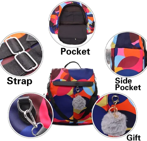 Miniatura 16 de Mochila para mujer, impermeable, antirrobo, bolsa de viaje, estiloA , L, Mochila