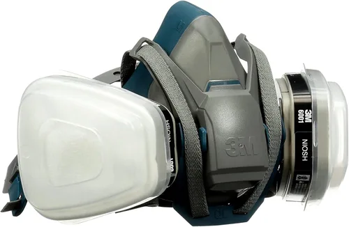 Miniatura 11 de 3M Proyecto de pintura P95/OV Respirador reutilizable de cierre rápido 6502QL, tamaño mediano, cartucho de vapor orgánico aprobado por NIOSH