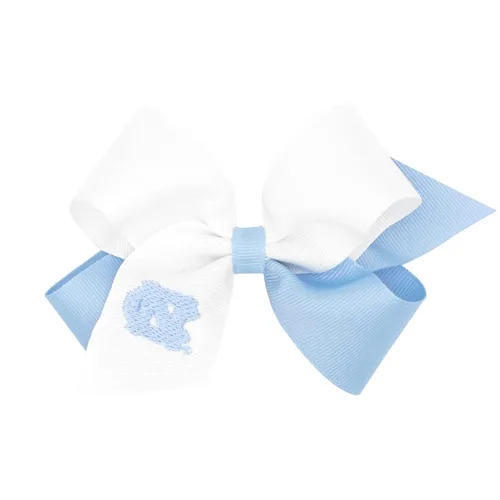 Miniatura 33 de Divine Creations - Lazo para el pelo de dos tonos para niñas con temática universitaria para el día del juego, por Wee Ones en un clip WeeStay