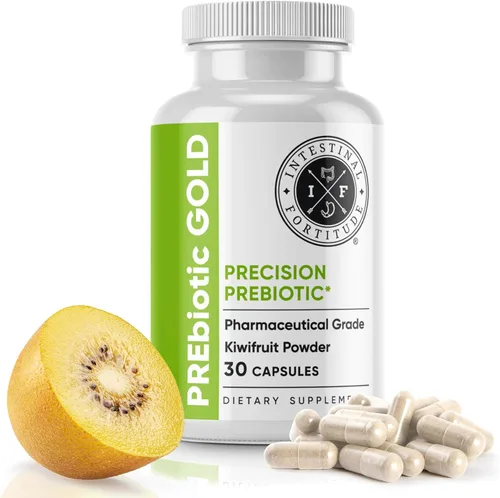 Miniatura 8 de Intestinal Fortitude Paquete de suplemento prebiótico y probiótico, 30 cápsulas para la salud intestinal y el apoyo digestivo, promueve