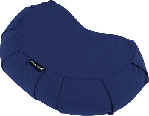 Miniatura 10 de Retrospec Sedona Zafu - Cojín de meditación con relleno de casco de trigo sarraceno, soporte ajustable para equipos de yoga y pilates, funda