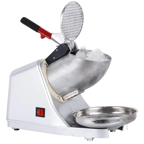 Máquina de afeitar eléctrica de hielo de 300 W, máquina de hielo afeitado, máquina de cono de nieve, trituradora de hielo, hoja de acero inoxidable,