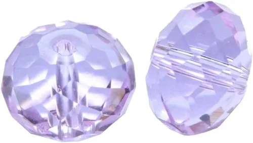 Miniatura 84 de 50 cuentas de cristal Adabele austriaco de 0.394 pulgadas facetadas sueltas Rondelle Siam rojo espaciador compatible con cristales de Swarovski 5040