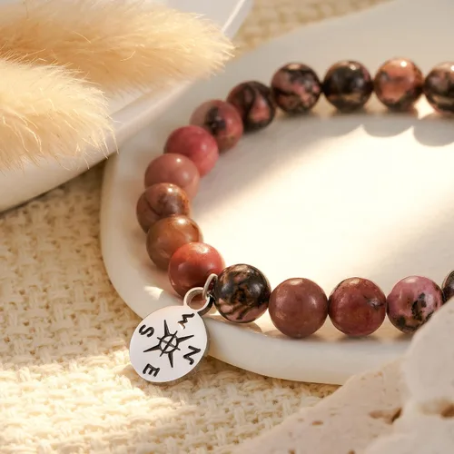 Miniatura 18 de HGDEER Pulsera de jubilación de piedra natural para mujeres/hombres 2024, regalos de despedida de despedida, regalo de San Valentín para compañeros