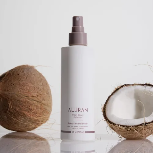 Miniatura 3 de ALURAM Acondicionador sin enjuague de agua de coco para cabello sano e hidratado, 8 onzas líquidas