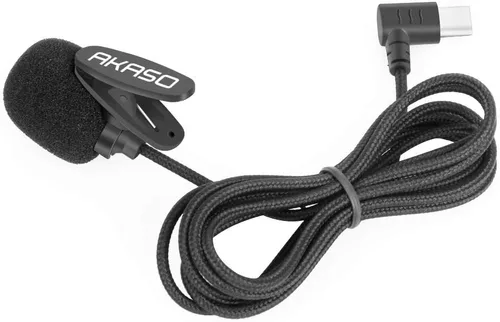 Miniatura 2 de AKASO Micrófono externo Brave 7/Brave 8/Brave 6 Plus solo cámara de acción (puerto tipo C)