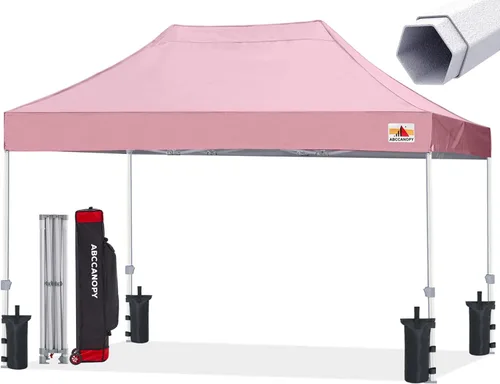 Miniatura 56 de ABCCANOPY Tienda de campaña con toldo emergente comercial 10x10 Serie Premium, Beige