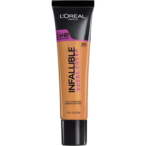 L'Oreal Paris cosméticos base infalible de cubierta total, Tan clásiico Bronceado clásico 310