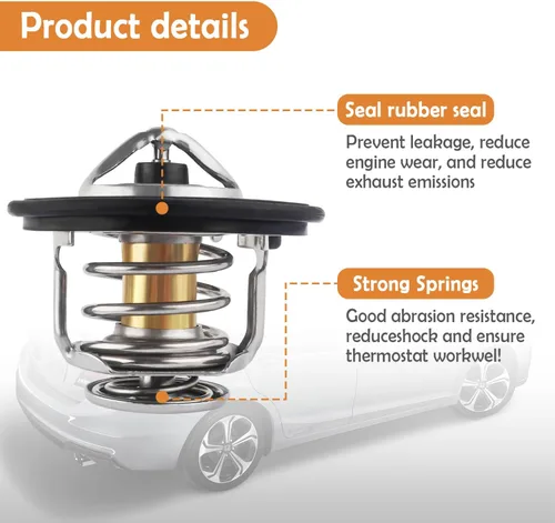 Miniatura 6 de Termostato para automóvil, termostato de refrigerante del motor de servicio pesado compatible con Honda Civic Accord Acura EL CL, termostatos