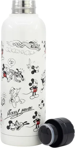 Miniatura 3 de STOR Botella térmica de acero inoxidable para adultos jóvenes, 17.4 fl oz, diseño de Mickey Mouse