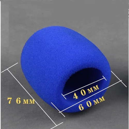 Miniatura 4 de Yiasangly Funda para micrófono, cubierta de micrófono de espuma gruesa, parabrisas de micrófono de escenario de mano, fundas de espuma