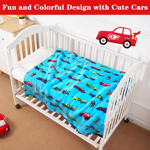 Miniatura 2 de Lukeight Manta para Niños Pequeños para Niños y Niñas, Manta de Felpa y Gruesa para Automóvil, Regalos de Cumpleaños para Niños Pequeños y Bebés