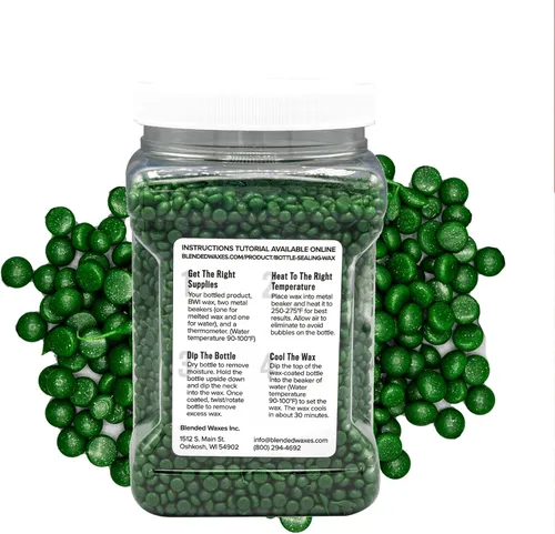 Miniatura 2 de Blended Waxes, Inc. - Cera de sellado de botellas, cuentas de sello de cera de pastilla para sellado de botellas de vino, cerveza y licor, sella