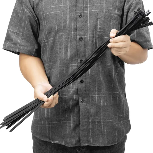 Miniatura 13 de Armpow Bridas negras de 12 pulgadas, resistentes, 80 unidades, 250 libras, ultra exclusivas, bridas de plástico fuertes, bridas grandes extra