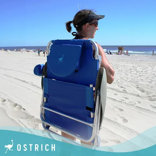 Miniatura 5 de Ostrich On-Your-Back - Silla de playa reclinable de 5 posiciones (paquete de 2)