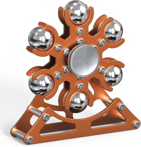 Miniatura 8 de Juguetes de escritorio Fidget-Toys para carrusel-Spinner: Spinner cinético de metal 4 minutos, gadgets geniales para niños, adolescentes, adultos