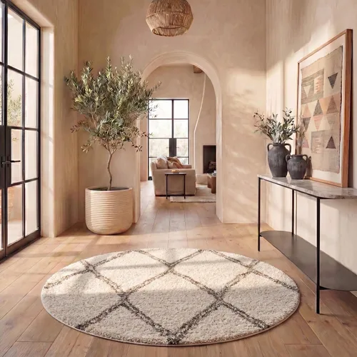 Miniatura 6 de SAFAVIEH Hudson Shag Collection - Alfombra decorativa de 2 x 3 pies, diseño de enrejado, no desprende pelusa y de fácil cuidado, 2 pulgadas