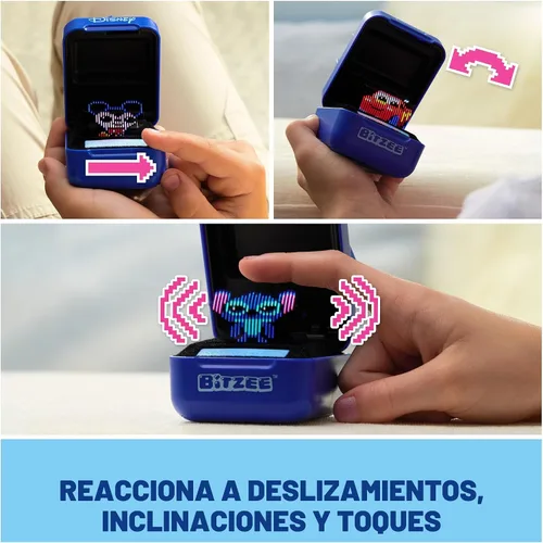 Miniatura 2 de Bitzee, Disney con 30 personajes interactivos en el interior, reacciona a deslizamientos, inclinaciones y toques, juguetes de Disney y regalos