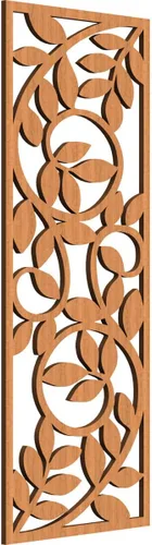 Miniatura 79 de 9 3/8"W x 24 3/8"H x 1/4"T Utica Decorativo Fretwork Madera Paneles de Pared, Abedul