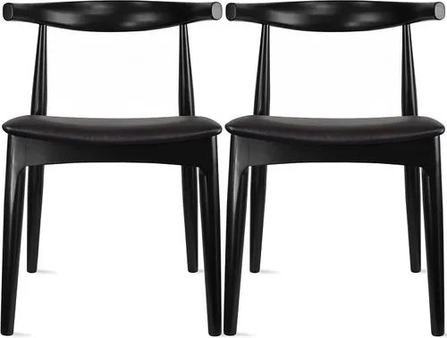 Miniatura 11 de 2xhome sillón de brazos estilo Eames, Madera Noble Natural