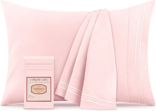 Miniatura 20 de Mellanni Fundas de almohada – Fundas de almohada lujosas, extrasuaves, refrescantes – 2 fundas de almohada de la colección Iconic – Cierre de sobre