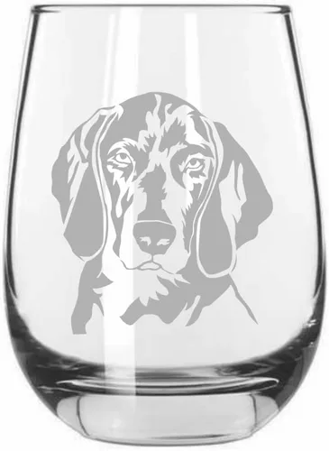Miniatura 433 de Sakhalin Husky Dog - Copa de vino grabada personalizada de 15.25 onzas sin tallo