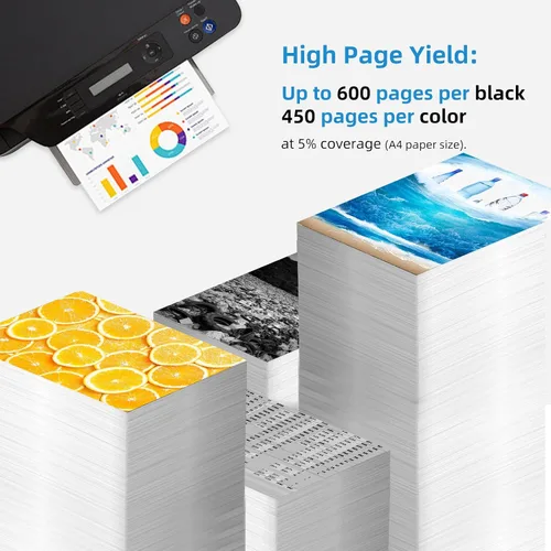 Miniatura 3 de 62 Negro/Color - Cartucho de tinta remanufacturado Combo para HP 62XL HP62 XL, compatible con Envy 5540 5542 5545 5640 5642 5660 5664 5665 7640