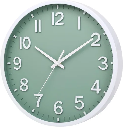 Miniatura 2 de Relojes de Pared a Batería de 10 Pulgadas Reloj de Pared Moderno Silencioso Sin Tictac para Sala de Estar Dormitorio Cocina Oficina Decoración