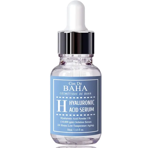 Miniatura 11 de Cos De BAHA - Suero hialurónico de 1 onza líquida, hialuronato de sodio puro, 10,000 ppm, suero facial hidratante para piel seca y deshidratada