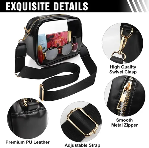 Miniatura 3 de COROMAY - Bolso transparente para mujer, apta para estadios