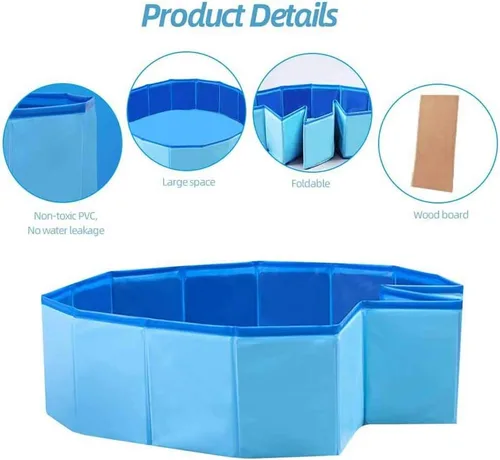 Miniatura 3 de Piscina plegable plegable de lagarto para baño y refrigeración, bañera duradera, lavadora de agua para dragones barbudos, erizo, hámster y animales