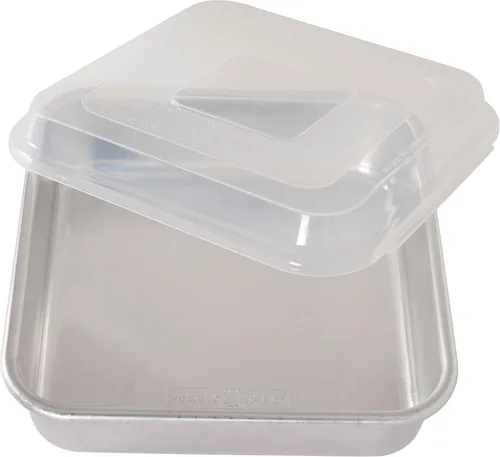 Miniatura 3 de Nordic Ware Naturals - Molde comercial de aluminio cuadrado para pastel, 9 x 9