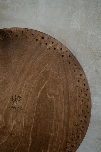Miniatura 2 de Disco de lluvia "Water-Fall" de 16 pulgadas Sonido de agua relajante Tambor oceánico de madera Sonido meditativo de 60 segundos Instrumento