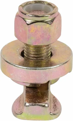Miniatura 8 de Mytee Products Paquete de 10 pernos roscados de doble orejeta en L – Puntos de anclaje resistentes en L, WLL #1833 lbs – Anclaje de amarre para riel