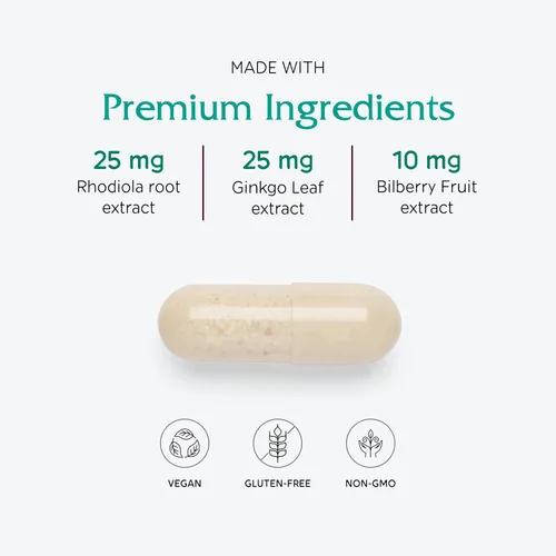 Miniatura 4 de Vitanica, Senior Symmetry, multivitaminas y minerales de 65 años en adelante, vegano, 180 cápsulas