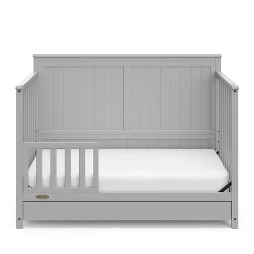Miniatura 14 de Graco Hadley Cuna convertible 5 en 1 con cajón (Gris Guijarro) – Certificado GREENGUARD Gold, Combo de cuna con cajón, Cajón de almacenamiento