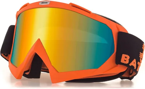 Miniatura 12 de BATFOX Gafas de Motocicleta Gafas Protectoras Moto de Cross Motocross Seguridad ATV Táctica Conducción (Azul Negro, Adulto)