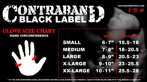 Miniatura 2 de Contraband Black Label 5150 - Guantes de cuero para levantamiento de pesas sin dedos, duraderos y ligeros, guantes de gimnasio de cuero dividido