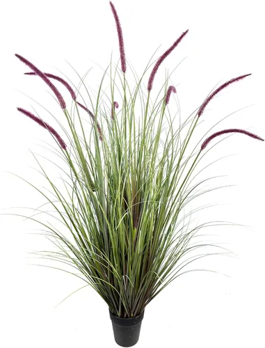 Miniatura 8 de AfanD Planta artificial de lavanda de 35 pulgadas (paquete de 2) – Plantas y flores decorativas altas para interiores del hogar en maceta, planta