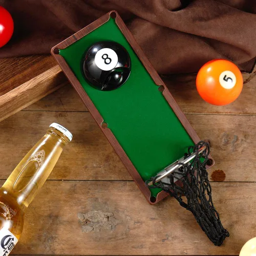 Miniatura 2 de Arola Abrebotellas magnético de bola de billar, abrebotellas extraíble para montar en la pared con coleccionista de tapas, regalo de cumpleaños