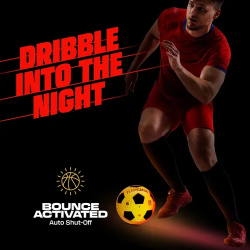 Miniatura 2 de FlashCatch Balón de fútbol iluminado – brilla en la oscuridad – NO 5 – Regalos de equipo deportivo para niños y niñas de 8 a 15 años en adelante
