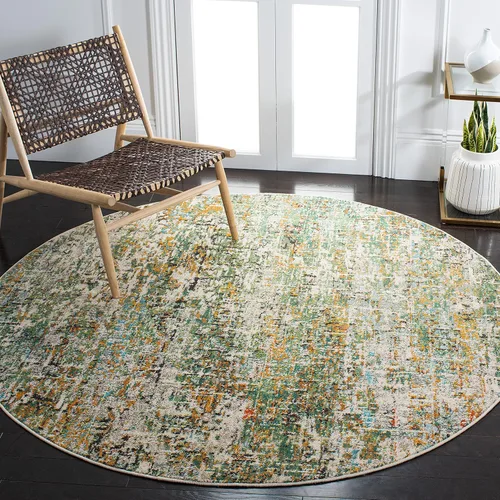 Miniatura 48 de SAFAVIEH Colección Madison - Alfombra de acento 2'2" x 4', negro y dorado, diseño abstracto moderno, no desprende pelusa y fácil cuidado, ideal