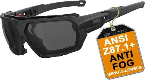 Miniatura 11 de HTS HUNTERSKY Gafas Protectoras para Deportes Motorizados Motocicleta Antiempañamiento Gafas de Montar Lentes Acolchadas Gafas de Sol a Prueba