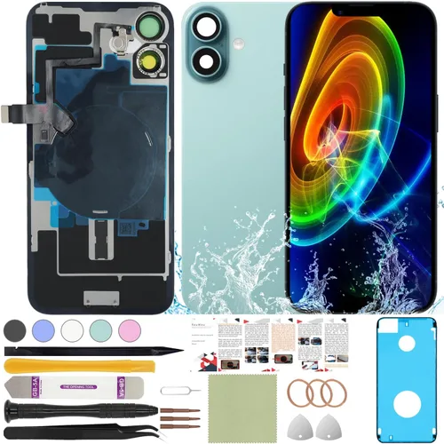 Miniatura 20 de Funda trasera de repuesto compatible con iPhone 8 de 4.7" + Herramientas profesionales (Gris espacial)