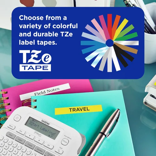 Miniatura 3 de Brother P-Touch - Máquina etiquetadora PTD220, impresora térmica sin tinta para organización del hogar y la oficina, portátil y ligera, teclado